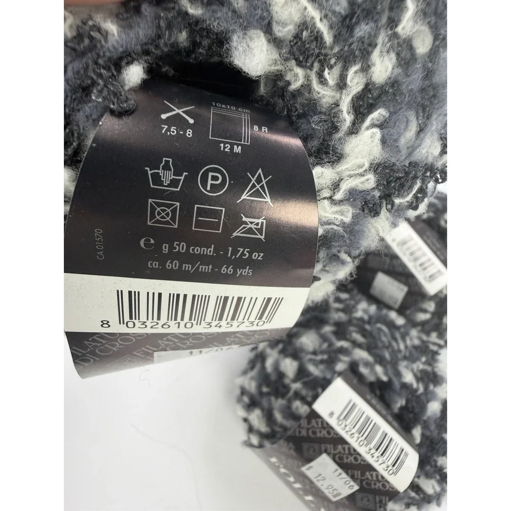 Filatura Di Crosa Yarn Folly Wool Blend Made In Italy Boucle